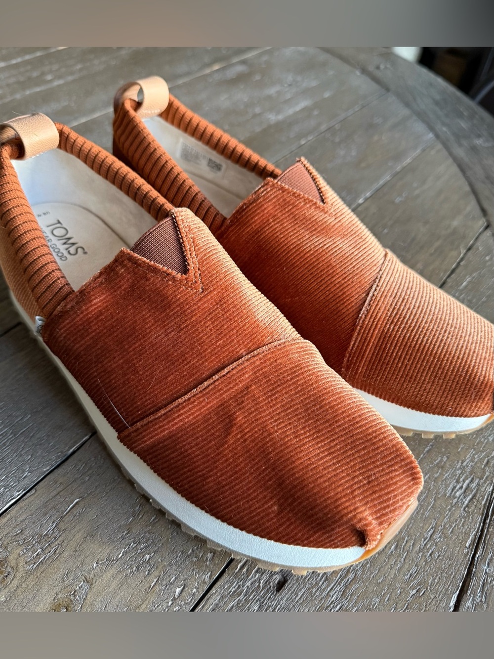 EUC Toms Alpargata Corduroy Slip Ons, Size 10
